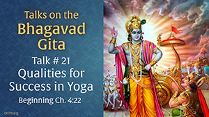 Talk 21 on the Bhagavad Gita