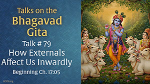 How Externals Help Us Inwardly