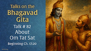 Talk 82–About Om Tat Sat