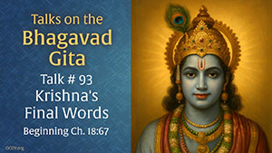 Krishna's Final Words